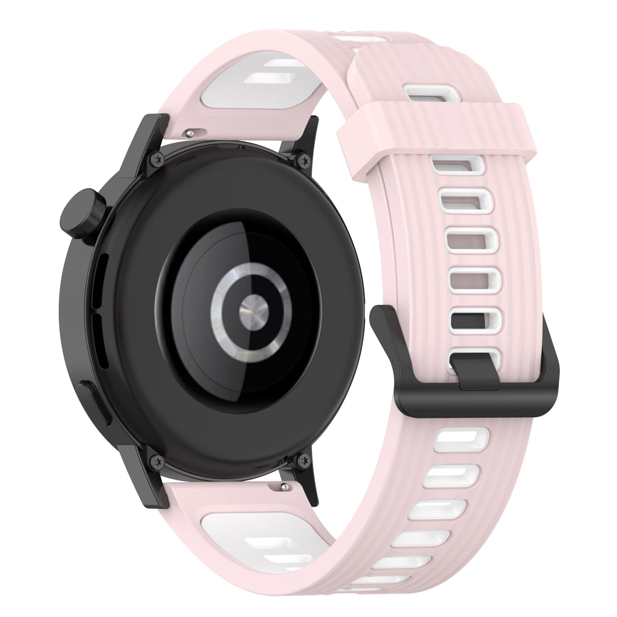 20mm Stripes Design Bi-color Silicone Soft Watch Band Adjustable Wrist Strap for Huawei Watch GT3 42mm Samsung Galaxy Watch4 40mm 44mm 20mm Stripes Design Bi-color Silicone Soft Watch Band Adjustable Wrist Strap for Huawei Watch GT3 42mm Samsung Galaxy Watch4 40mm 44mm
